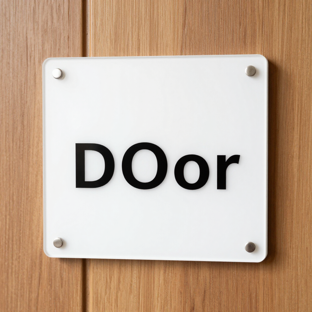 Basic Acrylic Door Name Plate