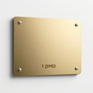 Brushed-Metal Name Plate