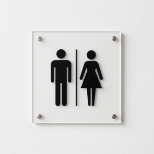 Restroom Sign Board