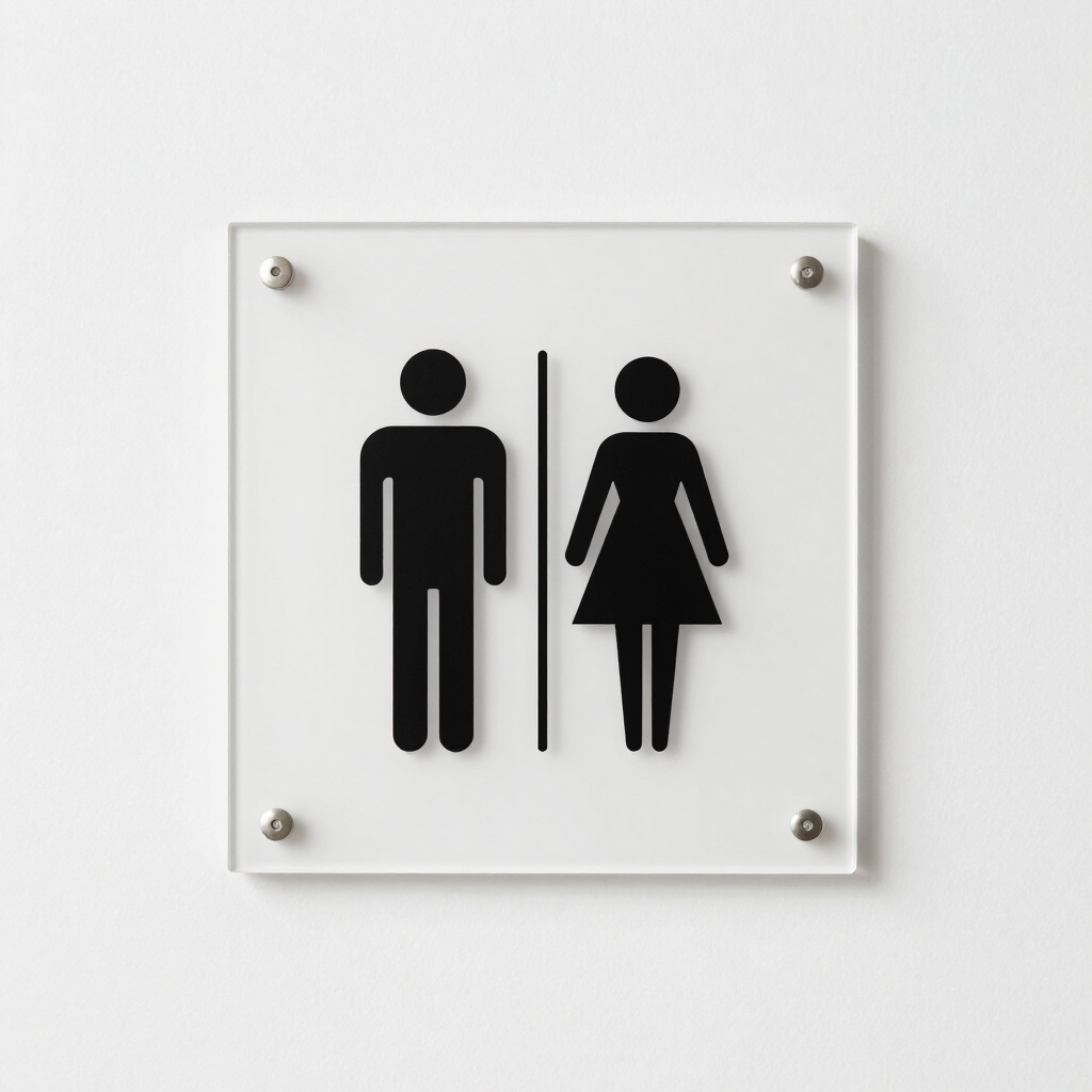 Restroom Sign Board