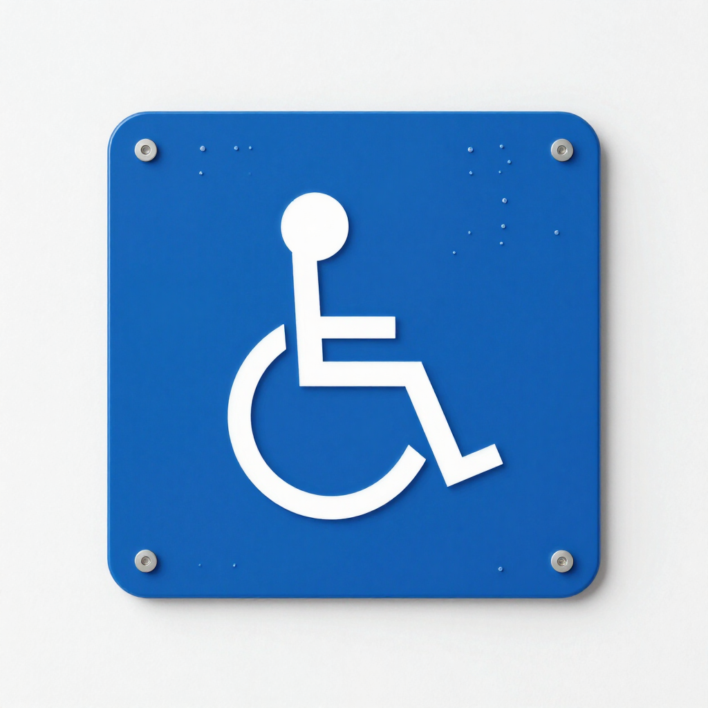 Braille Accessibility Sign