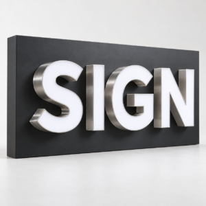 Aluminium Channel Letters — representative product sample
